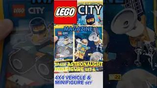LEGO CITY Magazine issue 66 With 2023 Space Astronaught Vita Rush Racing 4x4 quad bike & MINIFIGURES