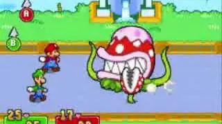 Mario and Luigi Super star saga Boss-Giant Pirahna Plant