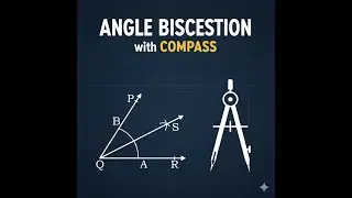 Bisecting an Angle Using Compasses  Step by Step Geometry Construction
