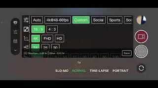 Custom bit rate with ClipyCam iPhone, and iPad camera app.
