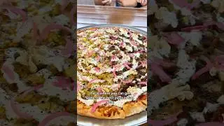 First time trying HUMMUS on a pizza&hellip;.