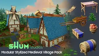 Modular Stylized Medieval Village Pack