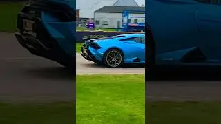 INSANE SOUND! LAMBORGHINI HURACUN TECNICA FLAT OUT AT SUPERCAR FEST! #shorts #viral #trending #cars