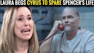 Laura begs Cyrus to spare Spencer's life ABC General Hospital Spoilers