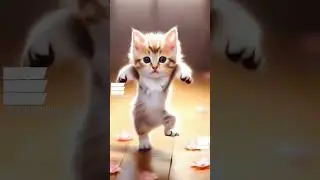 кошка танцует мотоцикл🏍️