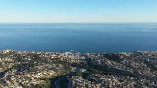 Aerial-back-traveling-over-the-Mediterranean-sea-France Royalty-free Videos