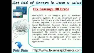 Guide to Resolve and Fix Sensapi.dll Error