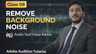 Remove Background Noise from Audio | Adobe Audition Tutorial | Urdu | Class 08