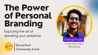 Mastering Personal Branding: Stand Out in a Digital Tech World! | Twitter Space with Dheeraj Purohit