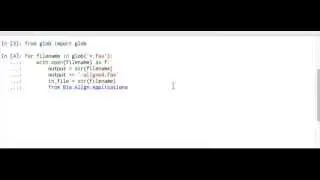 Sequence alignment using biopython tools. Python and Biopython for beginners
