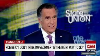 Mitt Romney 'I Don't Think Impeachment Is The Right Way To Go'