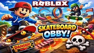 😱 Skateboard Obby Challenge! Lava se Bach Pao? | Roblox