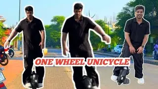 One Wheel Unicycle on Nagpur's CHAOTIC Roads #unicycle #onewheel #nagpur #nikeshbrijwani