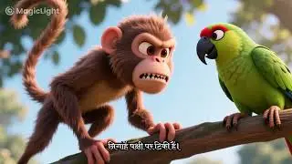 #कहानी #तोता #बंदर #जंगल #MagicLightai #MagicLight#viral#youtube #tredinding#foryou #