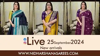 Exclusive Live Saree Sale | Best Deals from Nidharshana Sarees | 25 September 2024