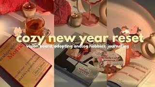 cozy new year reset ⭐️: vision board 2026, journaling, slowing down and adopting analog hobbies 💌🎀