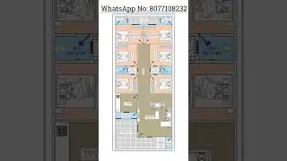 30 x 70 house plan #architecture #exterior #house #interiordesign #3d #housedesign #2d #animation