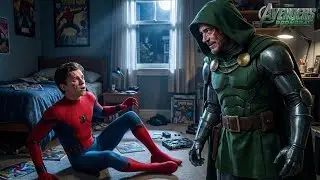 Doctor Doom Stark scares Peter Parker by appearing in front of him