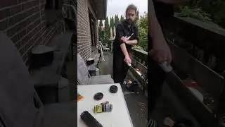 GartenStiefel.TEIL2/10(Bundeswehr Stiefel) reinigen und Putzen.Benutze daf&uuml;r Erdal ORGINAL Lederfett