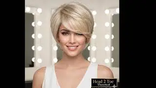 #2563 Short Black Pixie Cut Wig women glueless layered actress beauty stage lady