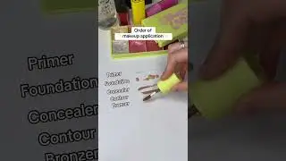 Order of Makeup Application (Makeup Routine)