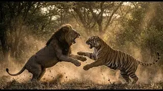 Lion vs Tiger | Most Brutal Wild Fight Ever | King vs King