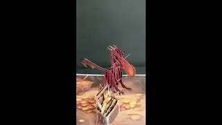 Handmade 3D Pop Up Fire Breathing Dragon card 15cm x 20cm