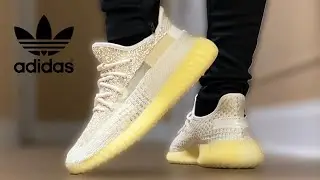 TOO MUCH Yellow? Adidas YEEZY 350 Natural ON FEET!
