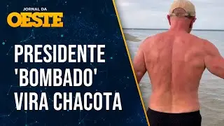 PT manipula foto de Lula na praia e presidente sem povo vira gozação nas redes sociais