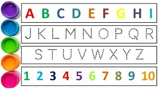 Learn ABCD Alphabets and numbers counting 123.Shapes for kids and Toddlers.ABC phonics song.