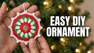 Easy Crochet Christmas Tree Ornament Tutorial 🎄 For Beginners