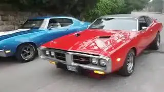 70's street machines ! Mopar vs Gm  1973 Dodge Charger SE - 1972 Buick Skylark GS