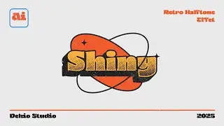 Easy Way to Create FULLY EDITABLE Retro Halftone Text Effect in Adobe Illustrator!