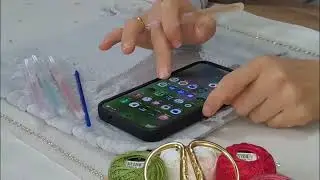 Etamin Lale model Havlu &ccedil;izimi part1