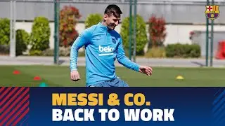 Nine Bar&ccedil;a internationals return to training