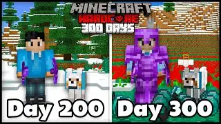 I Survived 300 Days In Hardcore Minecraft... Here's What Happened