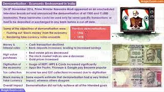 Demonetisation - Economic Environment in India - CBSE Class 12 Business Studies