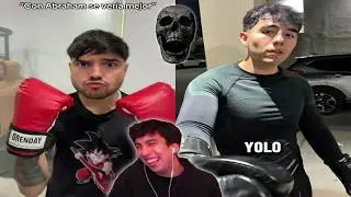 ABRAHAM REACCIONA al VIDEO de BETILLO BOXEANDO con la FOTO de YOLO 💀(no te metas con los bros yolo)
