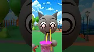 Gray x Wenda. there's something wrong with the way you drink grimaces😂🤣 #shorts #sprunki