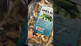 Dried okra #ladyfinger 👀