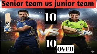 senior team vs junior team 10over10 challenge #cricket