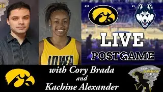 IOWA - UCONN POSTGAME with Kachine Alexander / CHAMPIONS CLASSIC / Iowa Women's Basketball Postgame