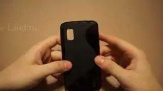 Черный силиконовый чехол для Google Nexus 4