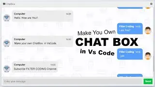 Make your own ChatBox in Vs Code with HTML + CSS + Script
