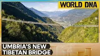 Europe's highest Tibetan bridge opens for thrill-seekers in Italy | World DNA | WION