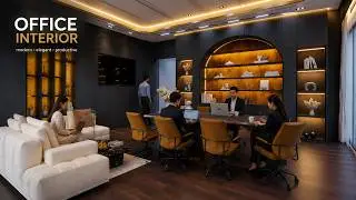 Luxury Modern Office Interior Design | Photorealistic 3D Visualization