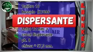 Cartuccia dispersante Calibro 16 - Assetto e Valori di Banco