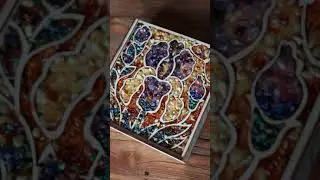 Процесс создания панно из набора для творчества AMBERBOX by OZEROF &laquo;Ирис&raquo;