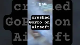 crushed GoPro on Airsoft #airsoft #airsoftcqb #airsoftguns #gopro #goprohero10