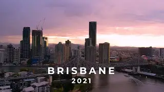 4K Aerial Footage - Brisbane City, Australia